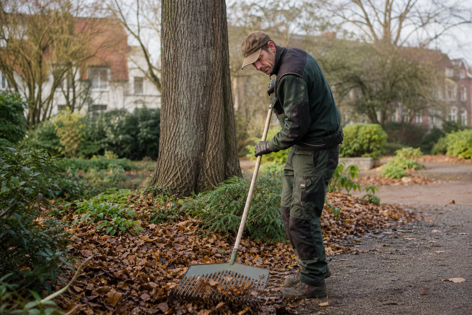 Groenwerk in de Nederlandse buitenruimte. Beeld bij het artikel: Wat kost het om een onderhoudscontract een heel jaar lang uit te voeren?
